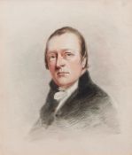 John Berney Ladbrooke (1803-1879), Portrait of Dr James Alderton, watercolour, signed and dated 1840