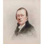John Berney Ladbrooke (1803-1879), Portrait of Dr James Alderton, watercolour, signed and dated 1840