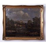 AR Campbell Archibald Mellon, ROI, RBA (1878-1955), "Richmond Castle, River Swale", oil on canvas,