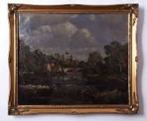 AR Campbell Archibald Mellon, ROI, RBA (1878-1955), "Richmond Castle, River Swale", oil on canvas,