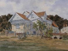 AR Henry James Starling, ARE (1895-1996), "Marlingford Mill, Norfolk", watercolour, signed lower