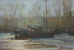 AR Margaret Glass (born 1950), "Clearing mist", pastel, monogrammed and dated 88 lower right, 18 x
