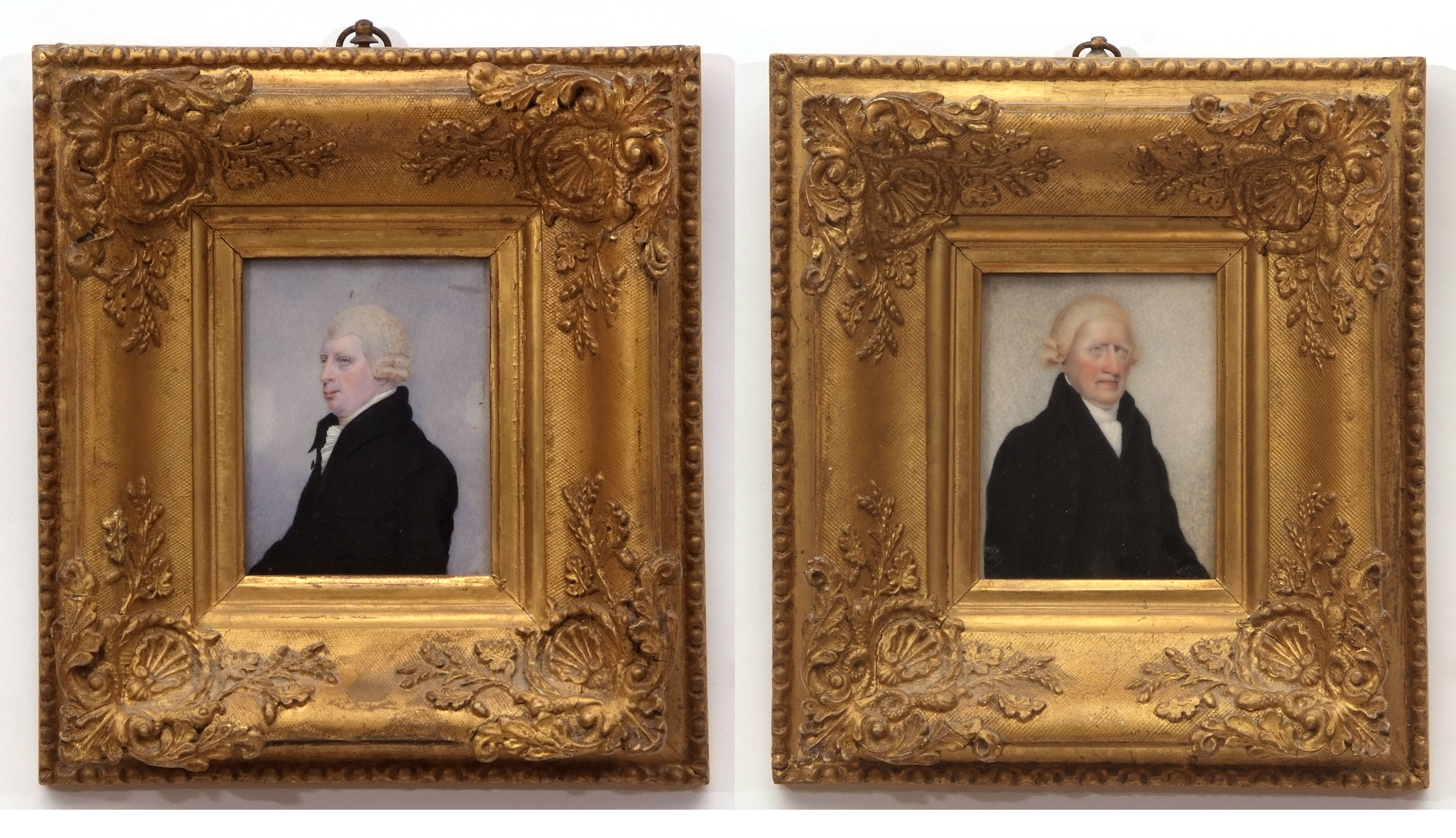 English School (18th/19th century), Portrait of John Buxton Esq and Philip Candler, pair of oils