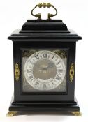 Small 18th century style bracket clock, by Baronet of London, the clock in black ebonised case,