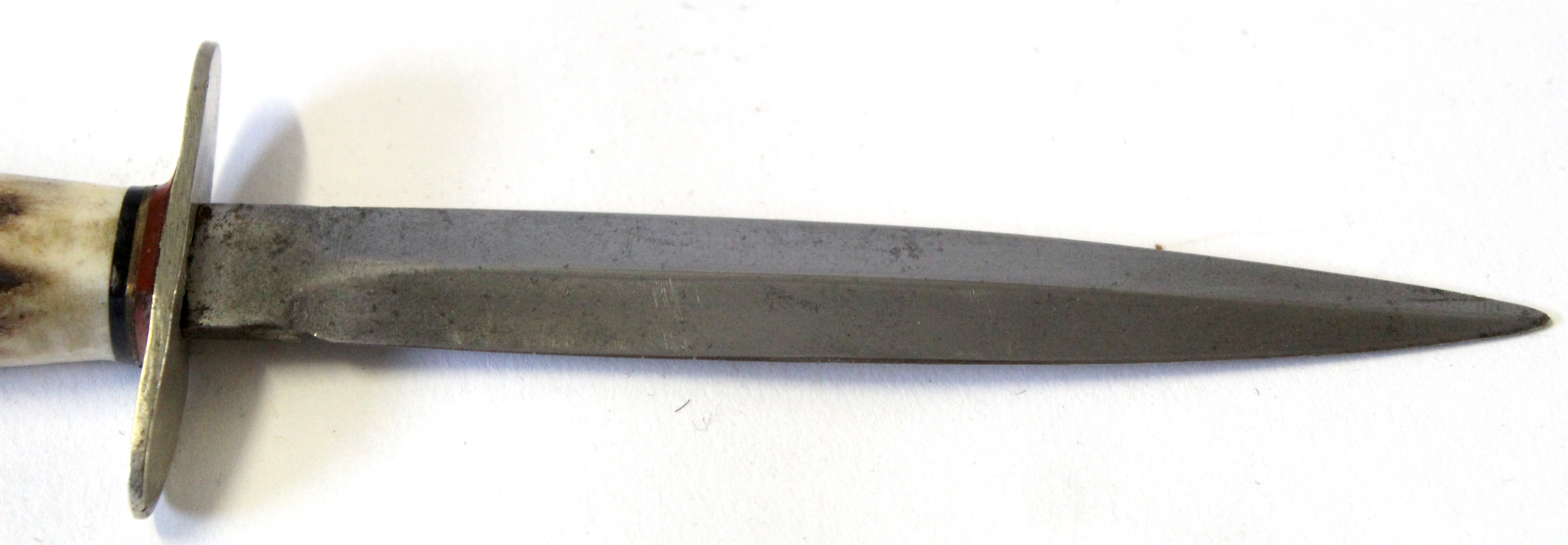 Small dagger with bone handle, the blade marked William Rodgers - Sheffield - Image 3 of 4