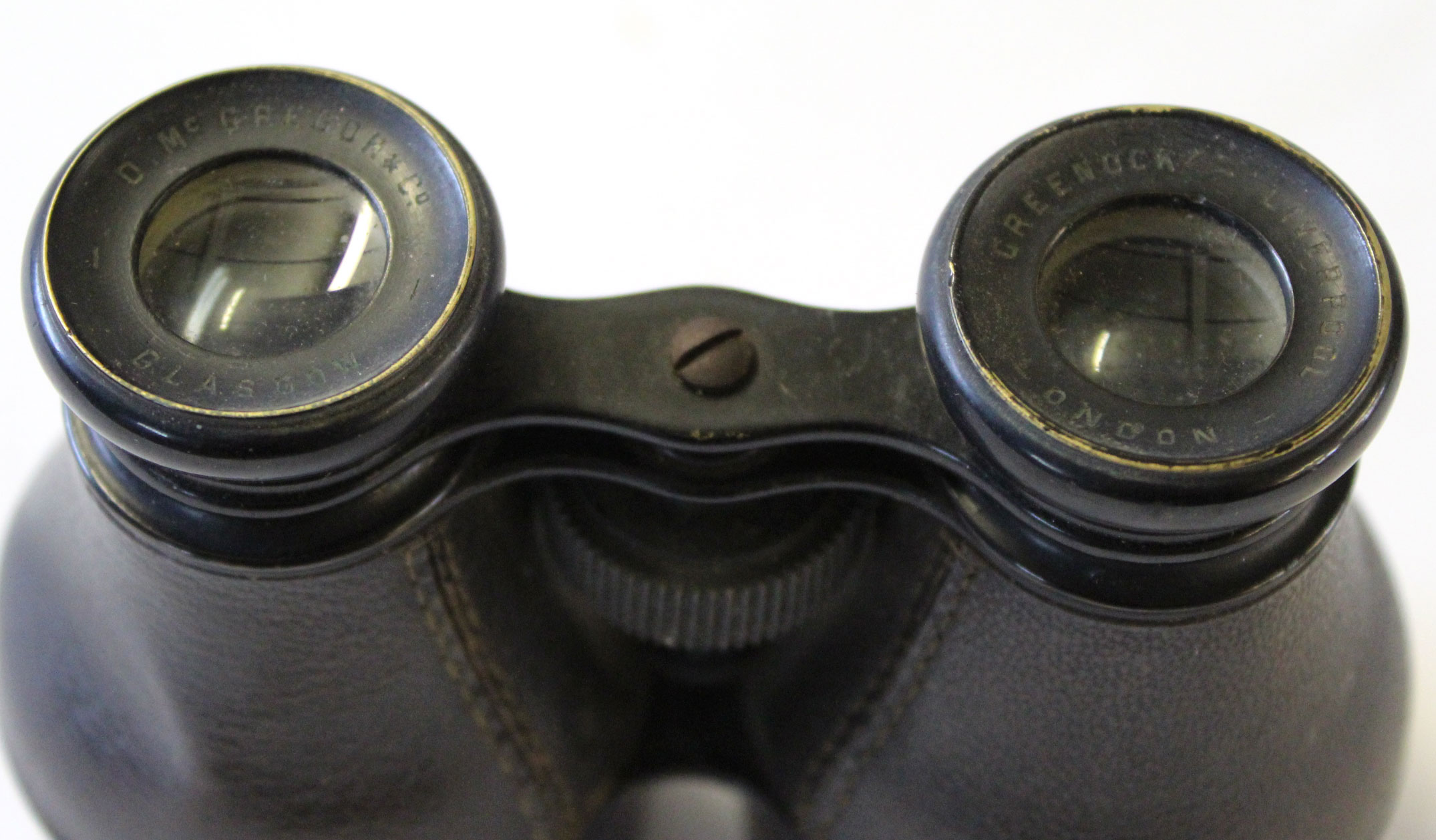 Cased pair of binoculars circa early 20th century, by D McGregor & Co - Image 2 of 2