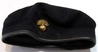 Beret by Compton Webb bearing Fusiliers cap badge, together with various reproduction including