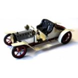 Vintage Mamod live steam car, 40cm long