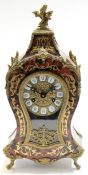 Modern boule style Louis XIV pendulum clock with German movement, 48cm high