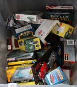 Extensive collection of Matchbox and Burago model cars including Alfa Romeo 156, Fiat Bravo 143, MGB