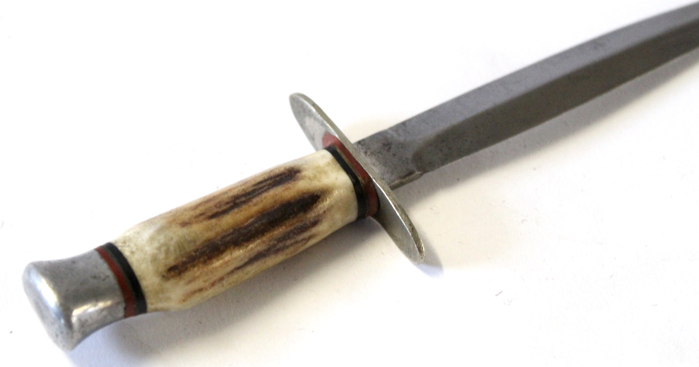 Small dagger with bone handle, the blade marked William Rodgers - Sheffield - Image 2 of 4