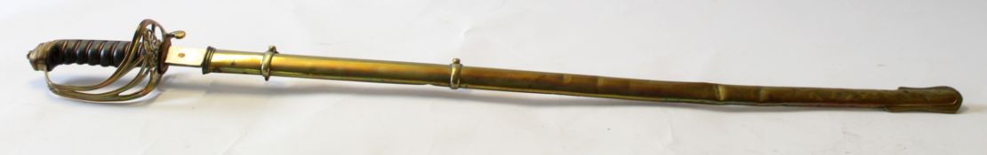 19th century Officer's sword, by Bingham, Conduit St, London, the blade with etched decoration