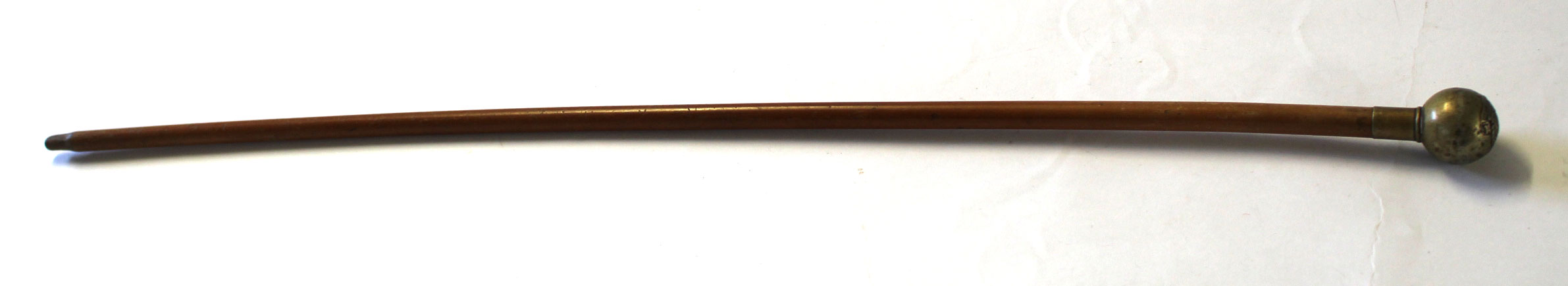 Swagger stick bearing the crest of Royal Army Medical Corps, length approx 65cm