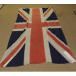 Extremely large and impressive stitched cotton Union flag, width approx 4m, circa mid-20th century