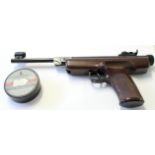Boxed "original" air pistol of German manufacture, .22 cal together with pellets, instruction manual