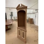 Corner Cabinet, in mahogany finish, from the Grandeur range, requires finishing/polishing.