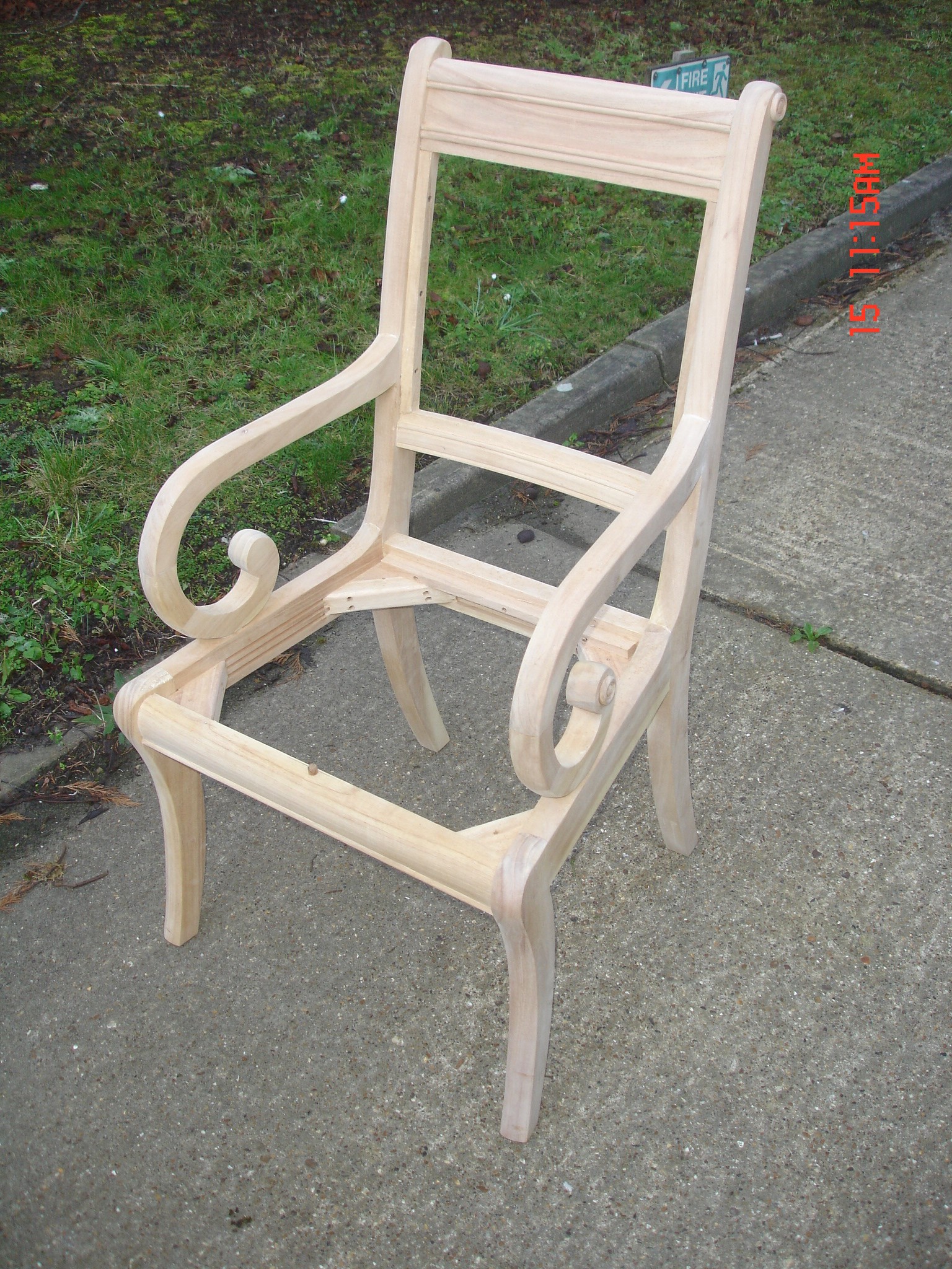 Carver Dining Chair, from the "Trafalgar Cherry" range, requires finishing/polishing, RRP when