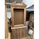 Two-door tall Bookcase, in mahogany finish, from the Corinthian range, requires finishing/polishing.