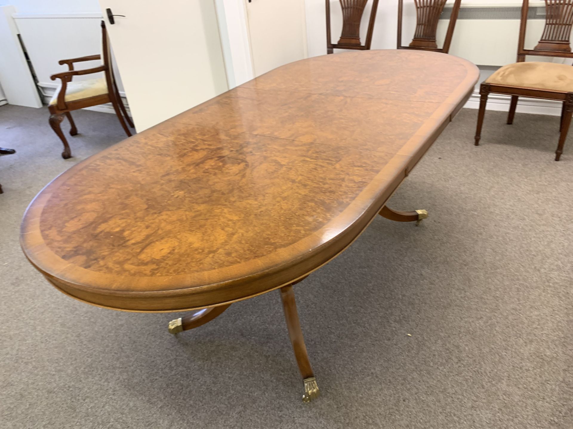 Extending walnut finish Dining Table (office)