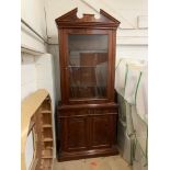 Two-door tall Bookcase, in mahogany finish, from the Corinthian range. RRP £5352. Model no C41W6