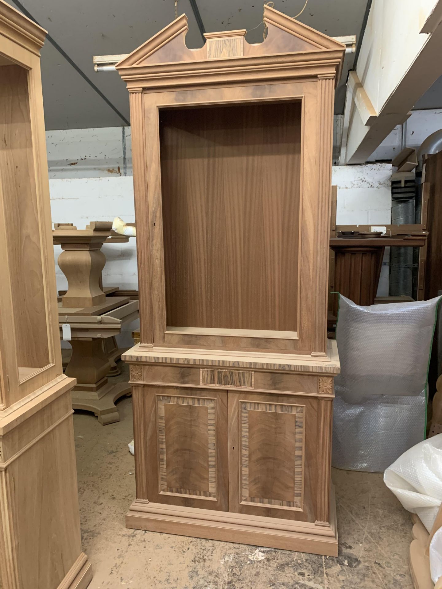 Two-door tall Bookcase, in mahogany finish, from the Corinthian range, requires finishing/polishing. - Image 2 of 3