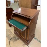 Reception Console/Display Counter, height approx 3'6, in mahogany finish.