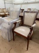 Pair of upholstered Carver Chairs, model number C22M6, RRP 1784