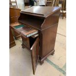 Reception Console/Display Counter, height approx 3'6, in mahogany finish.