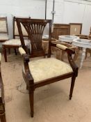 An upholstered Carver Chair, model no C21AM6, RRP £758