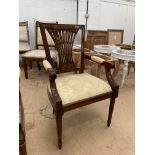An upholstered Carver Chair, model no C21AM6, RRP £758
