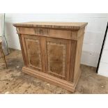 Small two-door Sideboard, in Mahogany finish, from the Corinthian range, requires finishing/