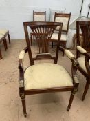 An upholstered Carver Chair, with gilt decoration, model no C21AGM6, RRP £894