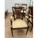 An upholstered Carver Chair, with gilt decoration, model no C21AGM6, RRP £894