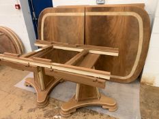 Two pedestal, two leaf large Dining Table, from the Traditional range, requires finishing/polishing.