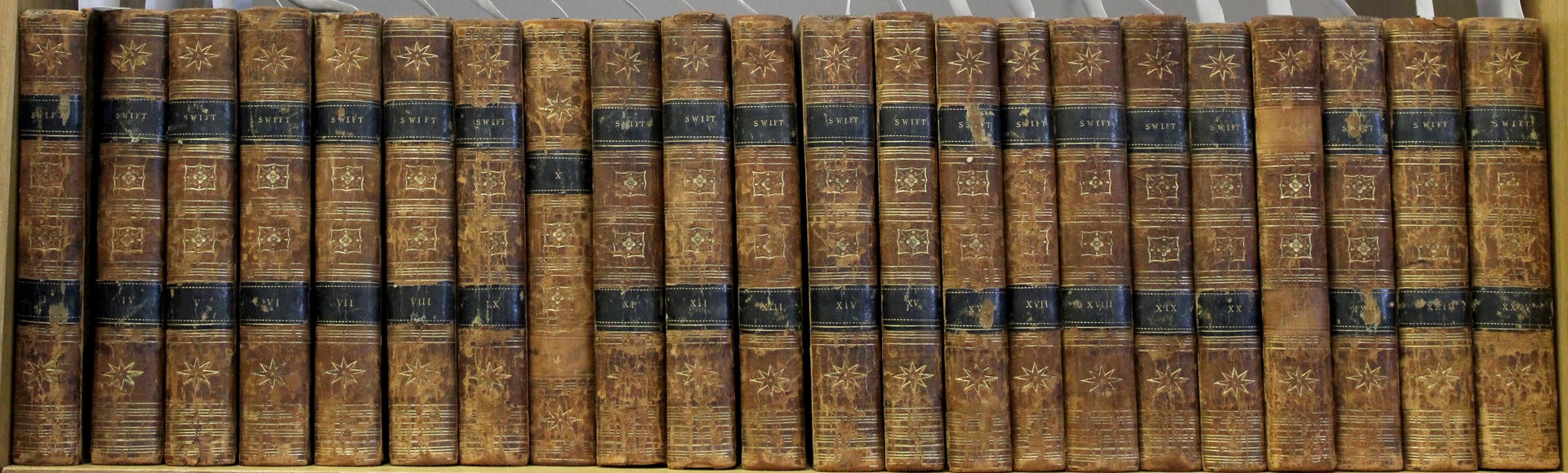 JONATHAN SWIFT: THE WORKS, ed Thomas Sheridan, London printed for J Johnson et al, 1803, 24 vols