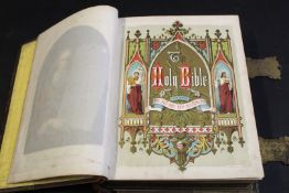 THE HOLY BIBLE..., ed Rev John Eadie, London, Walter Scott, circa 1870, "A comprehensive family