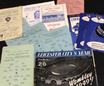 Packet: containing approx 100 Leicester City FC programmes, mainly from 1949 to 1958 including