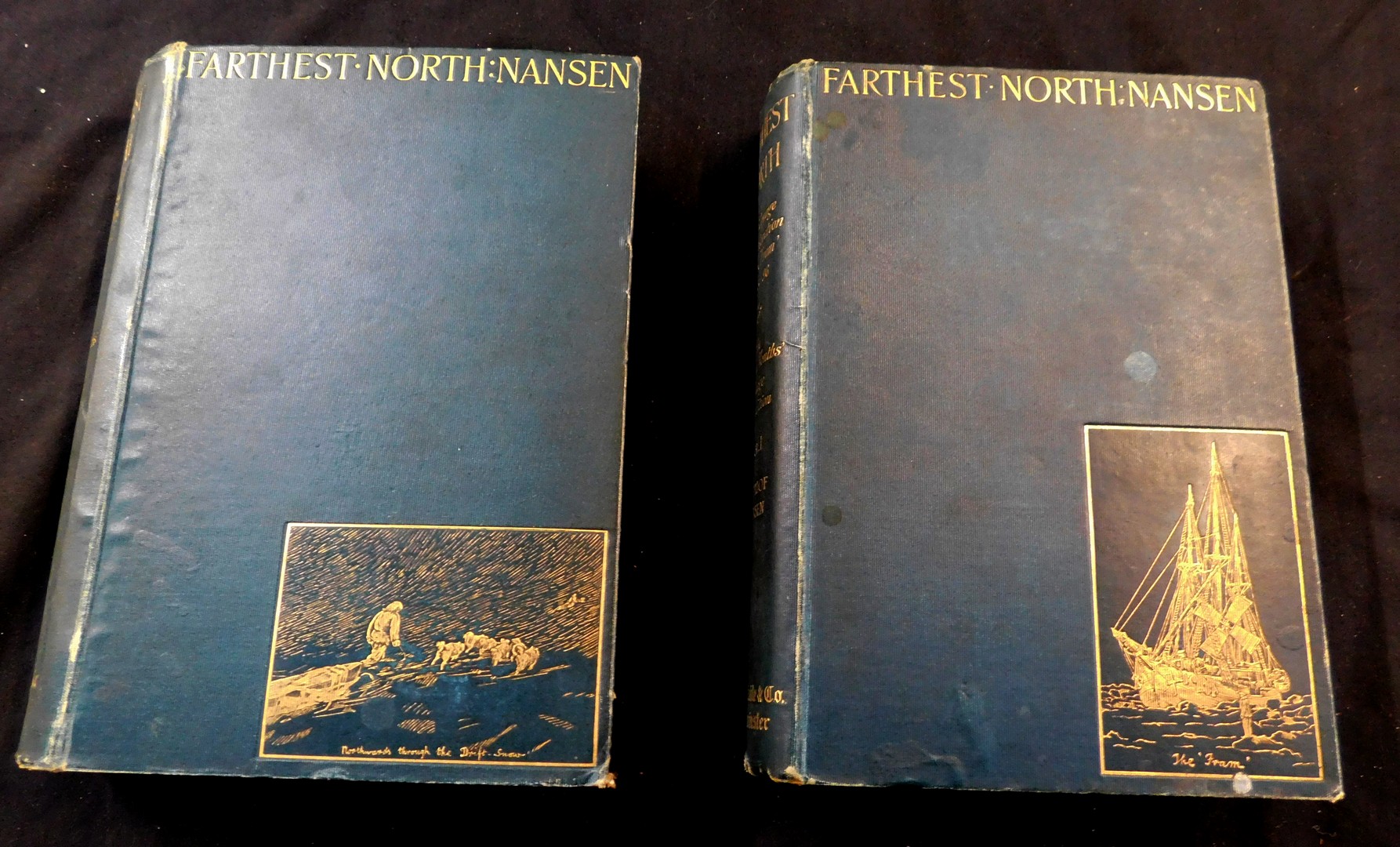 FRIDTJOF NANSEN: FARTHEST NORTH..., London, Archibald Constable, 1897, 1st edition, 2 vols, signed - Image 2 of 2