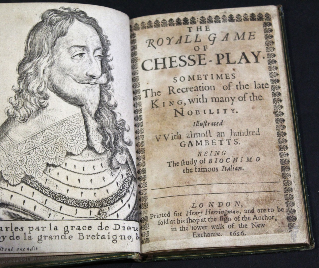 [GIOACHIMO GRECO]: THE ROYALL GAME OF CHESSE-PLAY SOMETIMES THE RECREATION OF THE LATE KING WITH