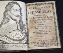 [GIOACHIMO GRECO]: THE ROYALL GAME OF CHESSE-PLAY SOMETIMES THE RECREATION OF THE LATE KING WITH