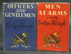 EVELYN WAUGH: 2 titles: MEN AT ARMS, London, Chapman & Hall, 1952, 1st edition, original cloth, dust