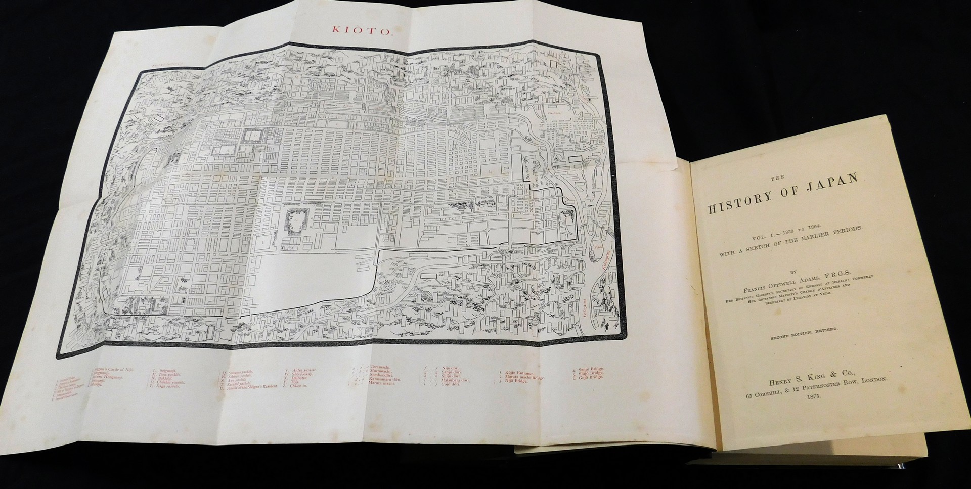 FRANCIS OTTIWELL ADAMS: THE HISTORY OF JAPAN, London, Henry S King & Co, 1875, 2nd edition, revised, - Image 2 of 2