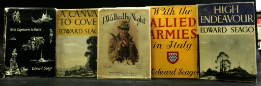 EDWARD SEAGO: 4 titles: HIGH ENDEAVOUR, London, Collins, 1944, 1st edition, original cloth, dust