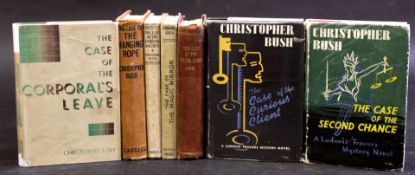 CHRISTOPHER BUSH: 7 titles: THE CASE OF THE TUDOR QUEEN, London, Cassell, 1938, 1st edition, limp