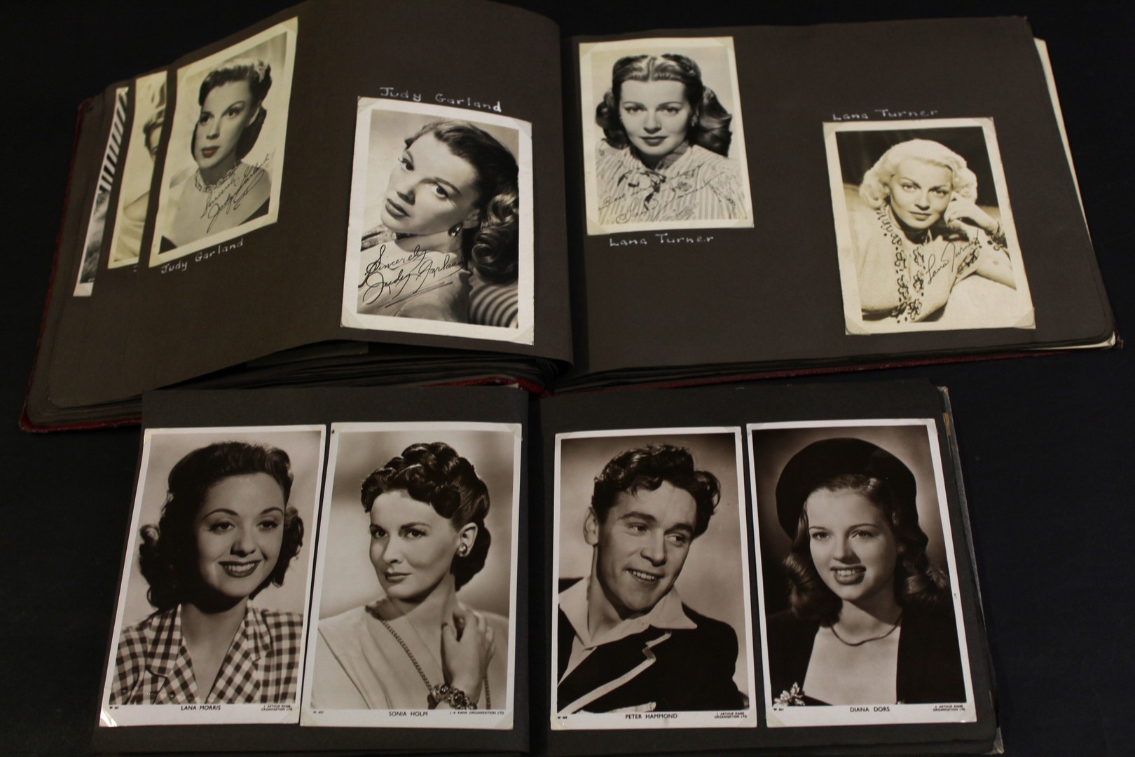 Two photograph albums containing Hollywood stars, some autographed including Glynis Johns, Dennis - Image 4 of 4