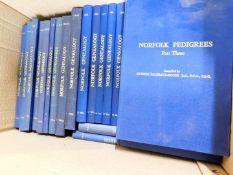Box: Norfolk genealogy interest from 1969 through to 1993, Norfolk pedigrees etc