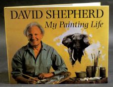 DAVID SHEPHERD: MY PAINTING LIFE, 2002, 2nd reprint, signed and inscribed, oblong, folio, original