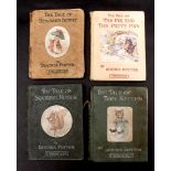 BEATRIX POTTER: 4 titles: THE TALE OF SQUIRREL NUTKIN, 1903, 1st edition, 1st or 2nd printing, a/