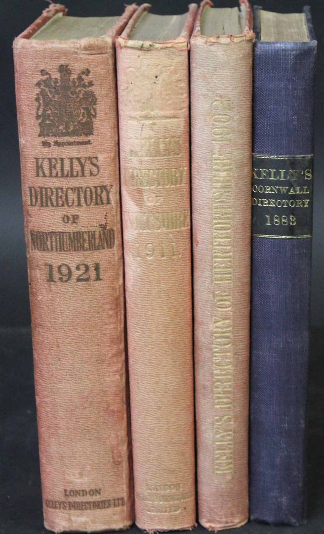 KELLY'S DIRECTORY OF CORNWALL, 1883, with map, lacks title page, rebound cloth + KELLY'S DIRECTORY