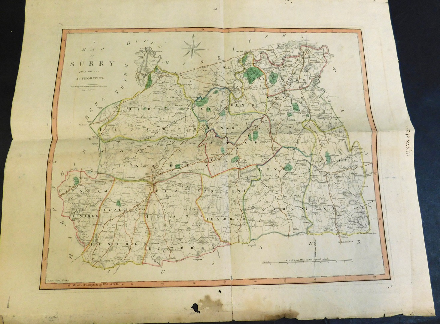 Packet: assorted English county maps including Rutland, Essex, Middlesex, Monmouthshire, - Image 2 of 2